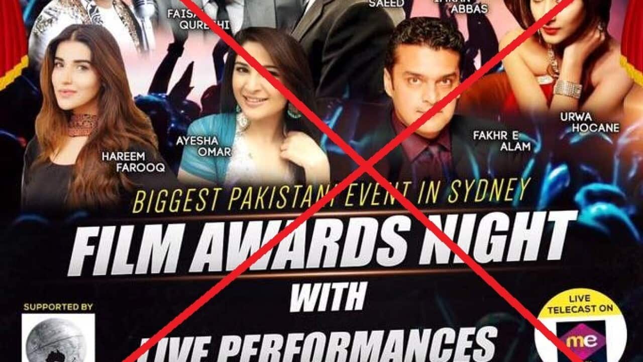 The organisers of the Indian film festival had said it was the biggest Pakistani event in Sydney before deciding to leave Pakistani artists out
