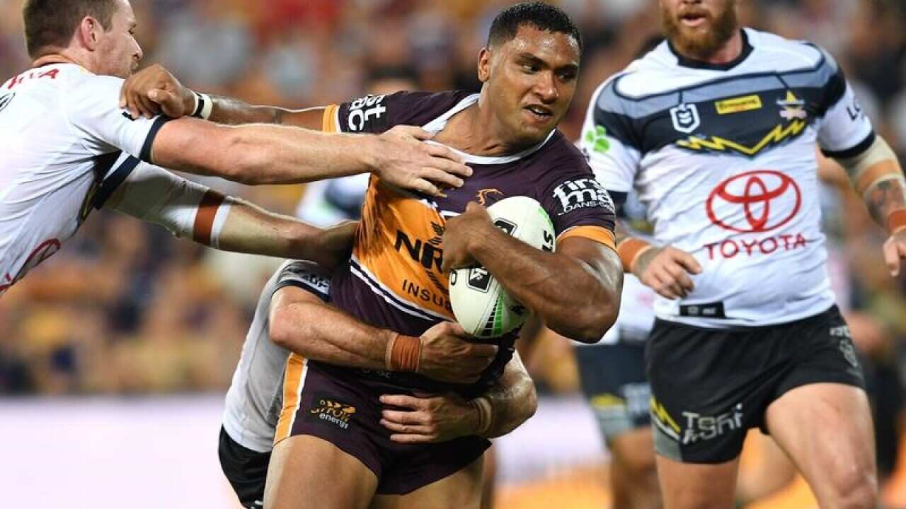 Tevita Pangai of the Broncos.