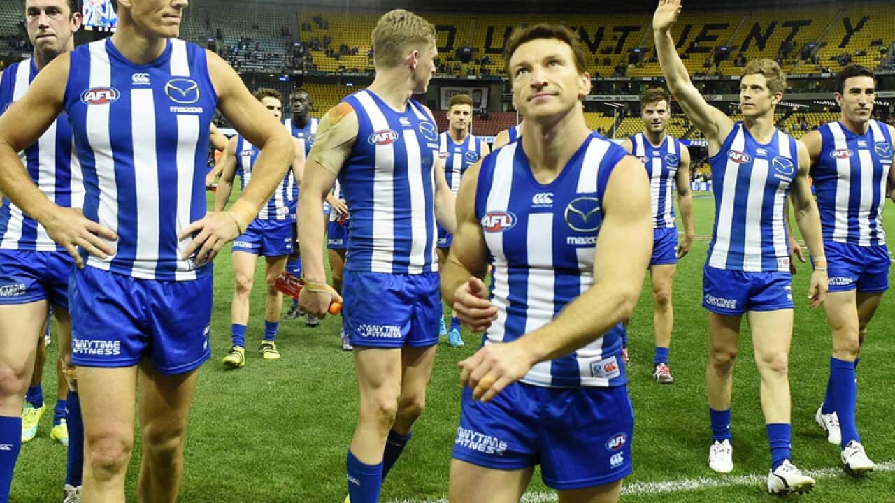 North Melbourne players