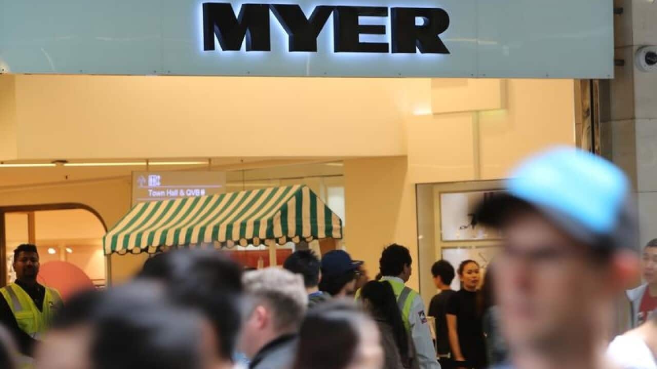 Myer will temporarily close all stores from the close of business on Sunday for an initial period of four weeks and stand down 10,000 staff without pay.