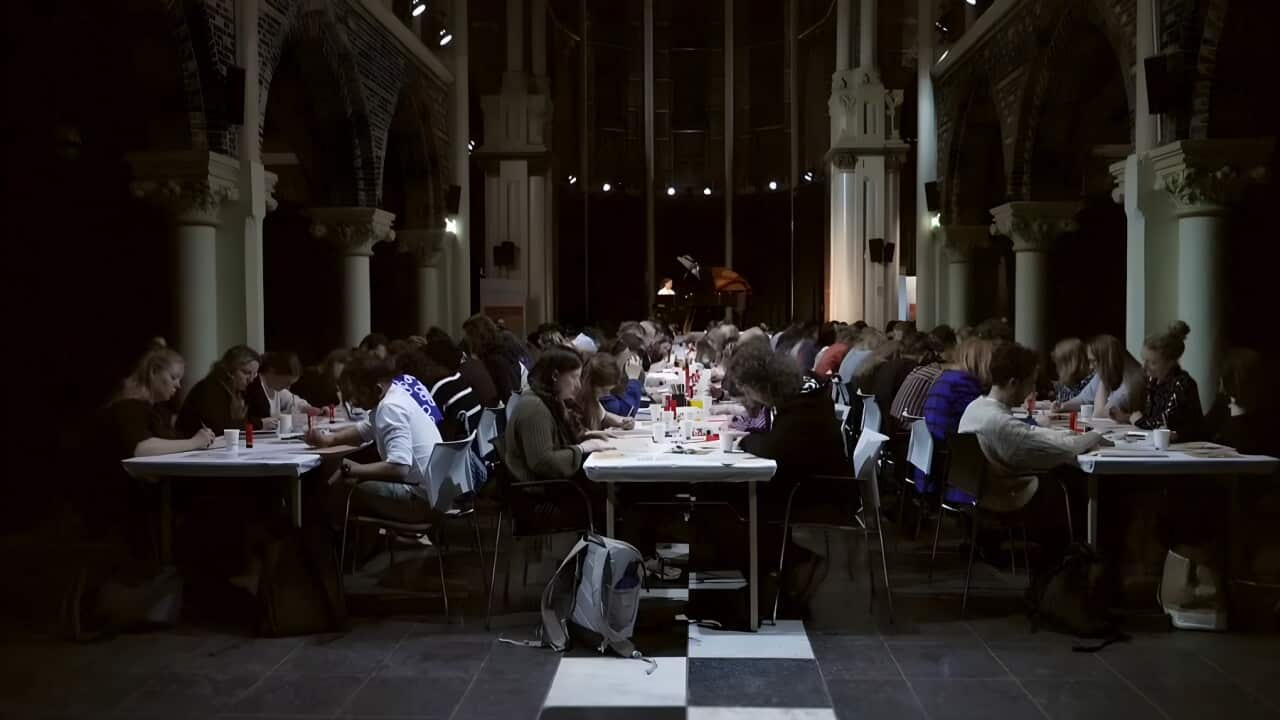 Creative activities underway at the phone-free Posthoornkerk basilica (AP) (003).jpg