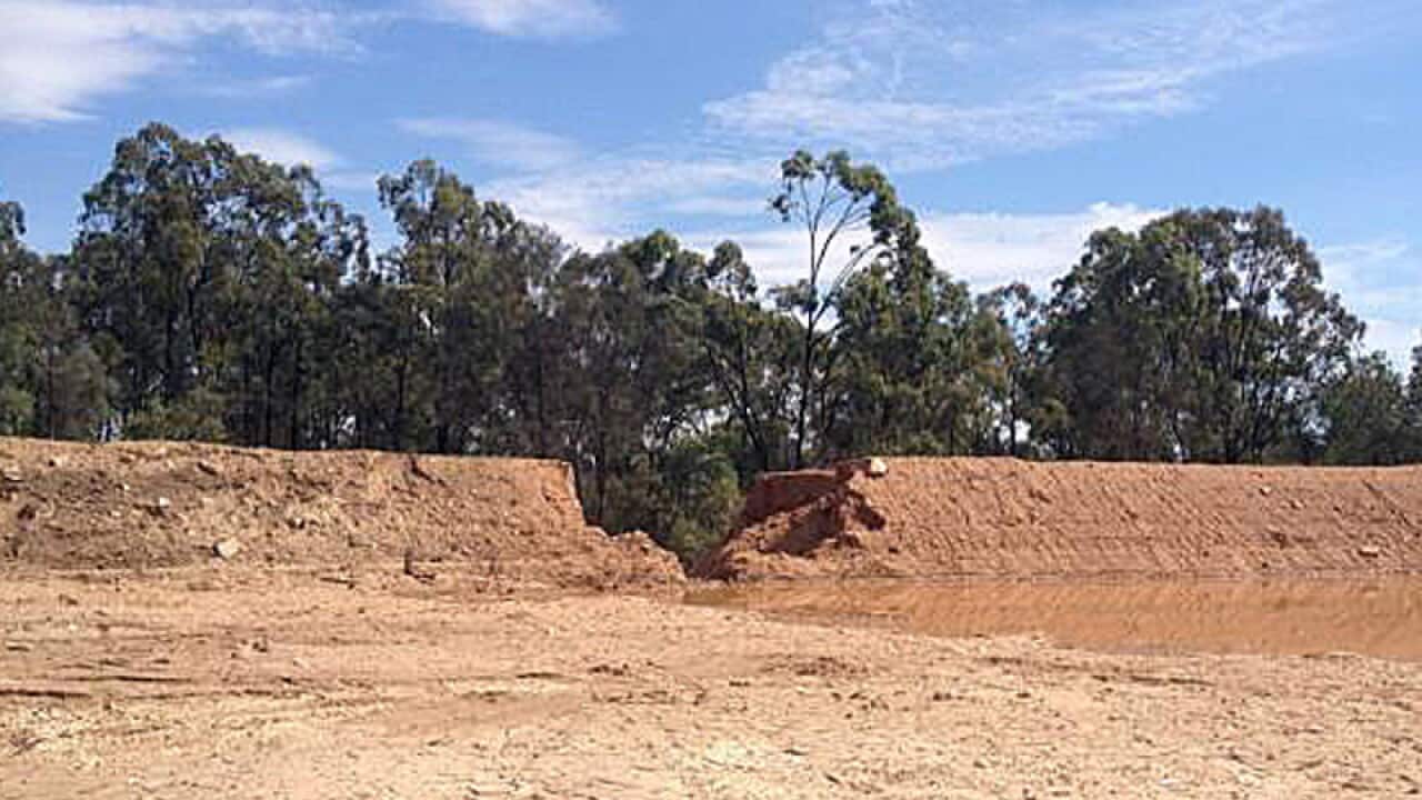 A dam wall collapse at a NSW coal mine