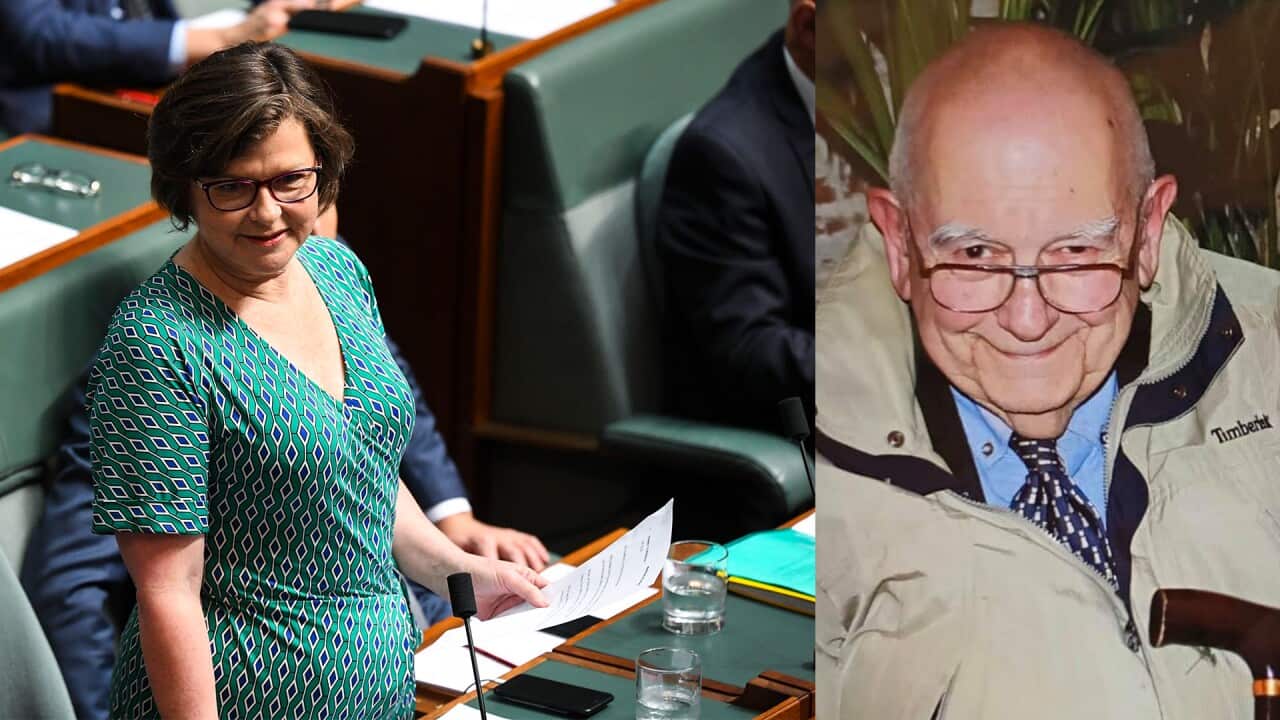 Ged Kearney's father-in-law has died from COVID-19.