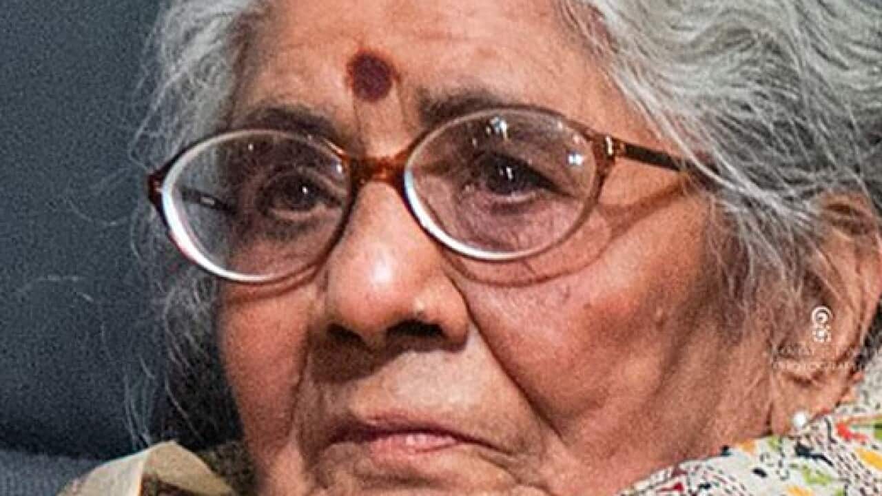Indian author Manu Bhandari.