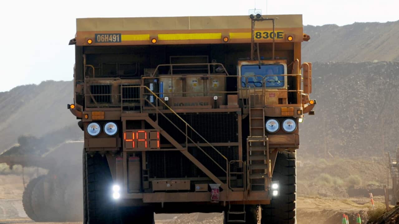 Haulage truck at the Rio Tinto West Angelas iron ore mine
