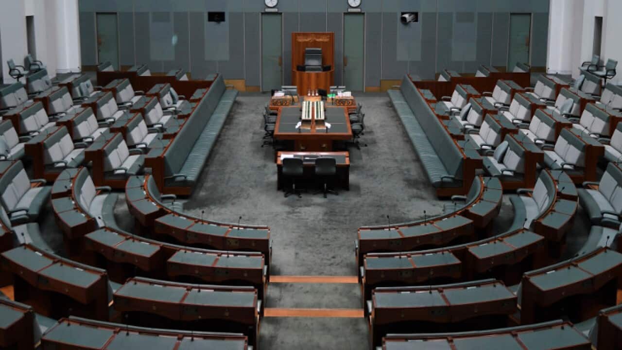 The House of Representatives at Parliament House in Canberra