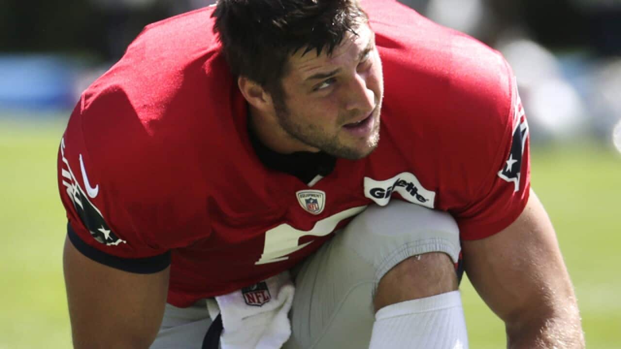 Former New England Patriots quarterback Tim Tebow