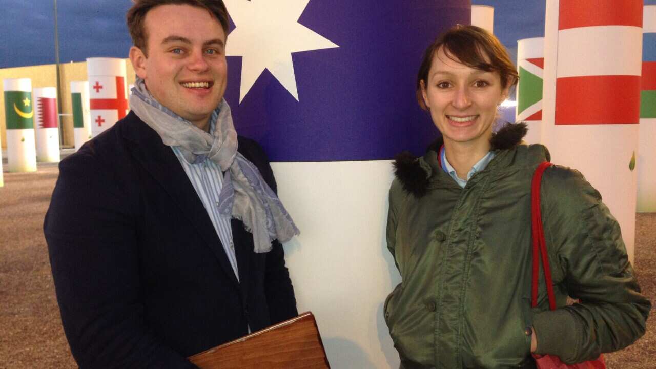 Joshua Gilbert and Anika Molesworth. (SBS)