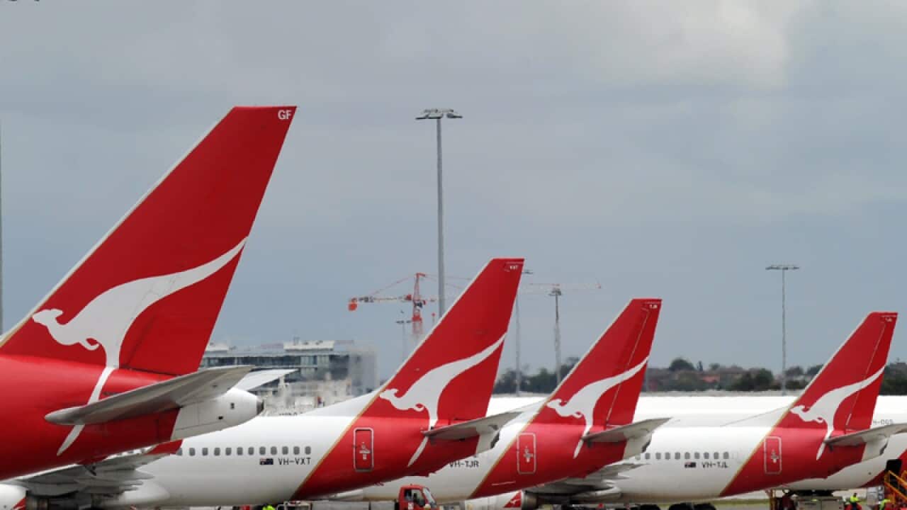 File photo of Qantas jets