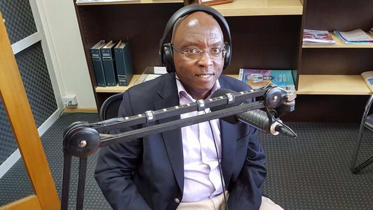 Mwenyekiti wa KASA Bw John Kamau Ngatia katika mahojiano