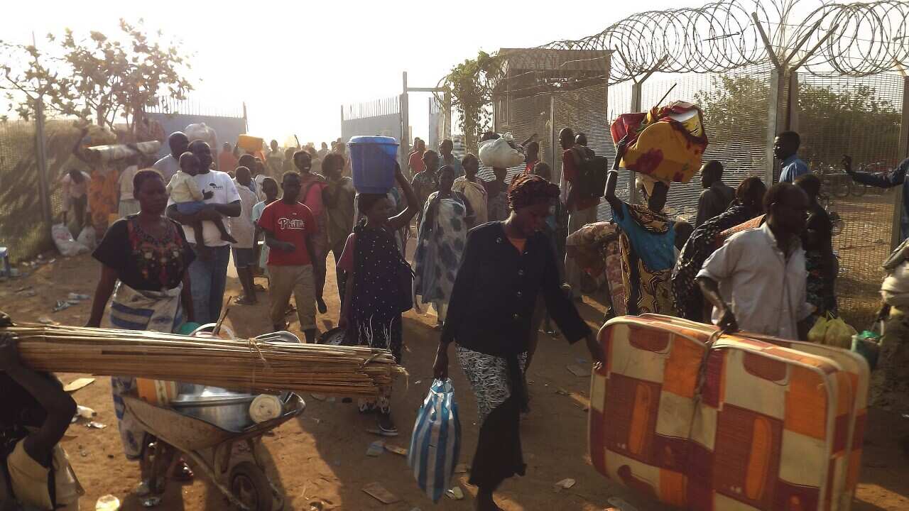 South Sudanese seek refuge in the UNMISS compound in Juba getty.jpg