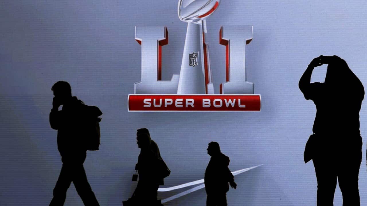 The sign of the NFL Super Bowl 51 football game