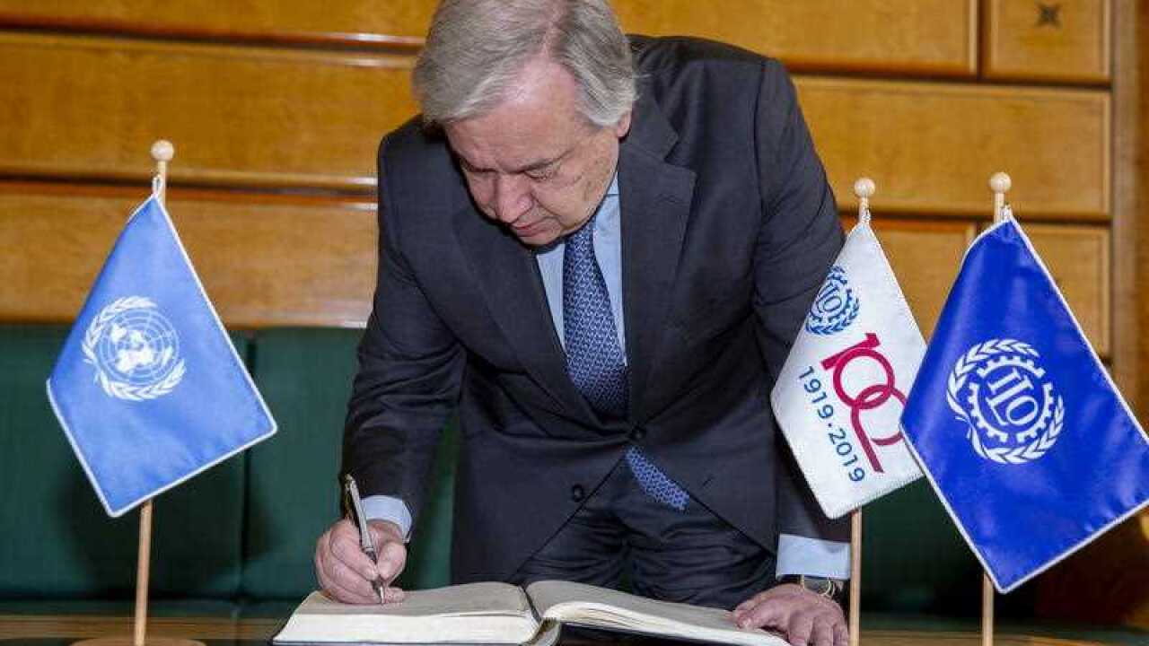 UN Secretary General Antonio Guterres