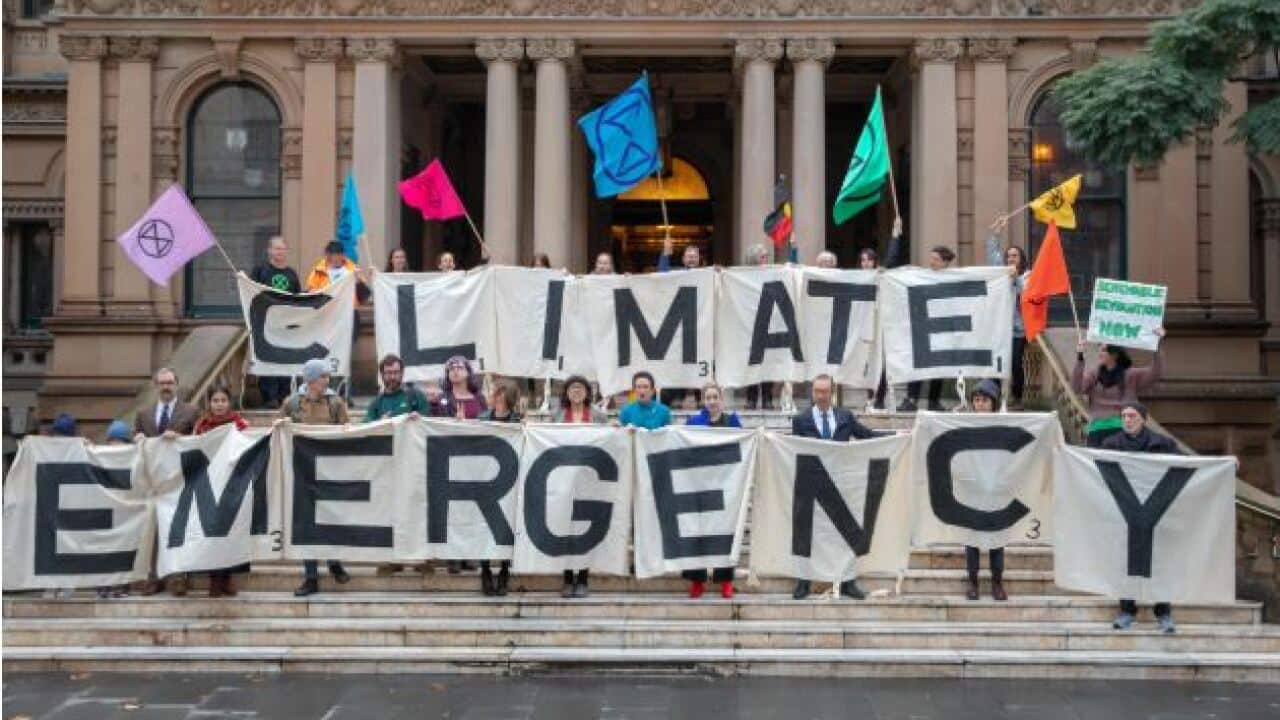 A recent climate change march in Sydney.