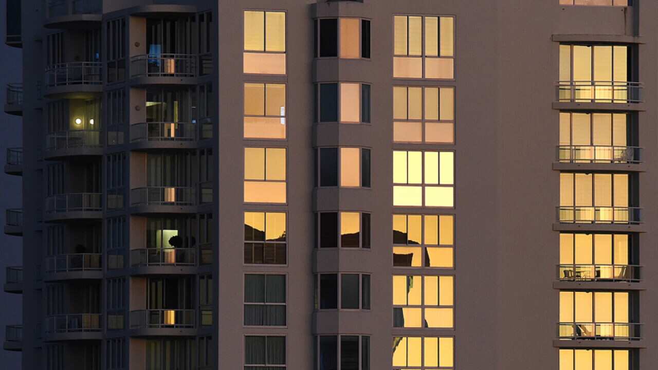 A residential apartment building on the Gold Coast