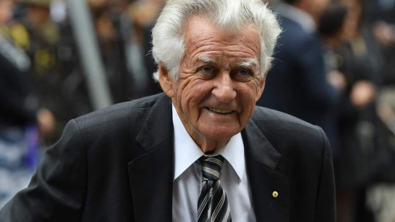Former prime minister Bob Hawke
