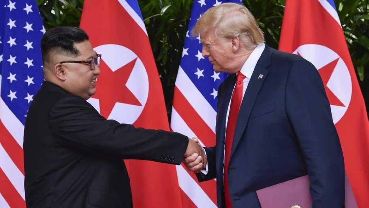 Kim Jong-un and Donald Trump.