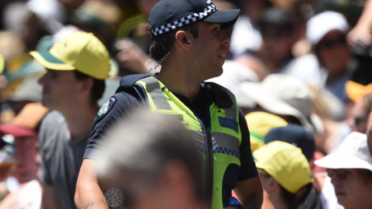 A police officer at the MCG