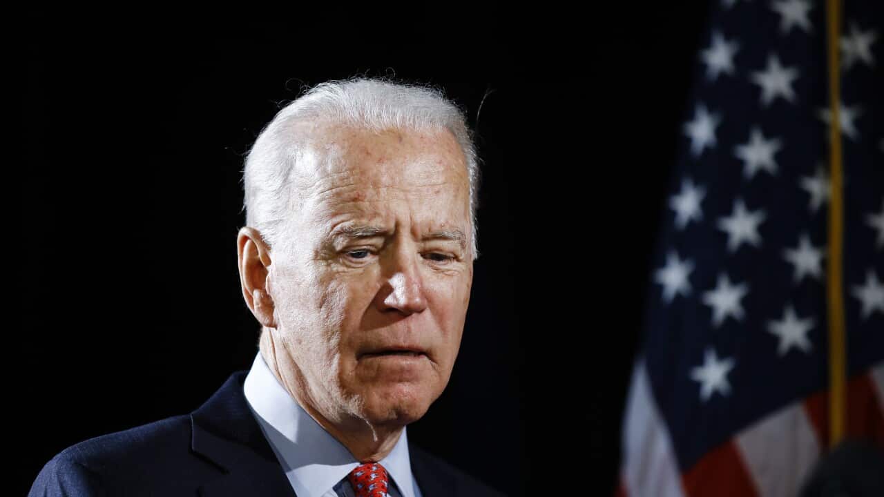 Democratic presidential candidate former Vice President Joe Biden.