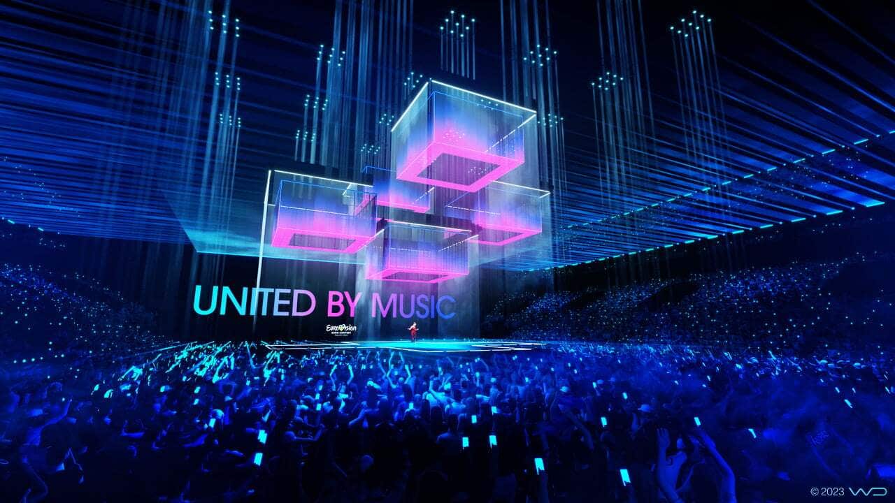 Malmö Arena stage renders - Eurovision Song Contest 2024