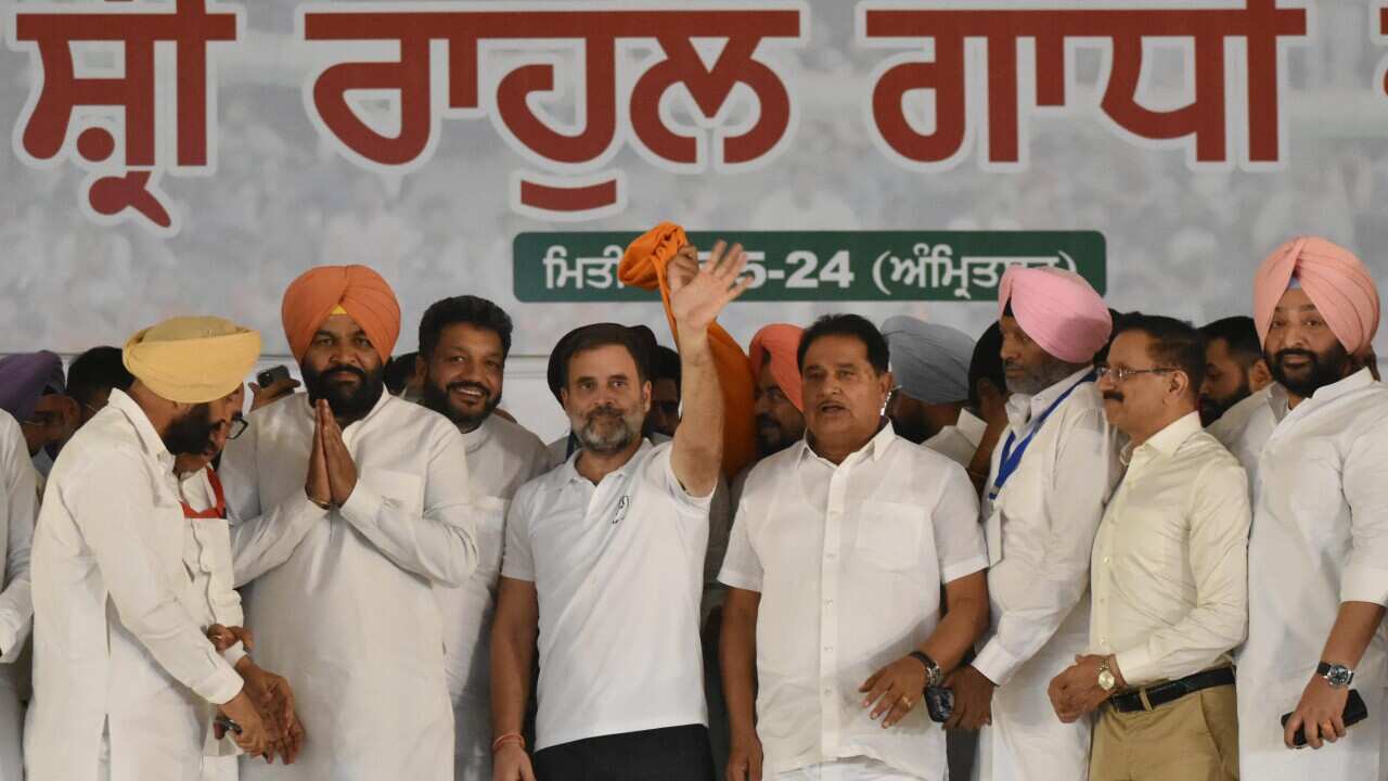 India: Congress Leader Rahul Gandhi Addresses Election Campaign Rally In Amritsar