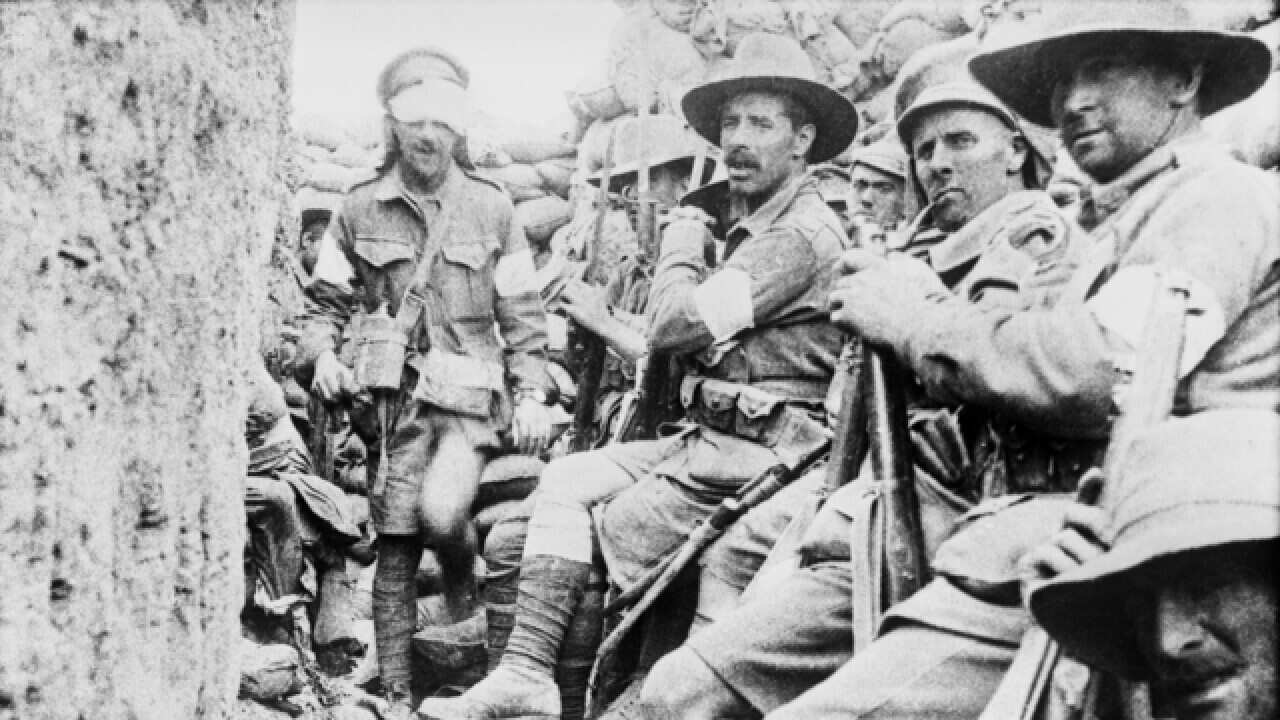 Australian soldiers at the Battle of Gallipoli