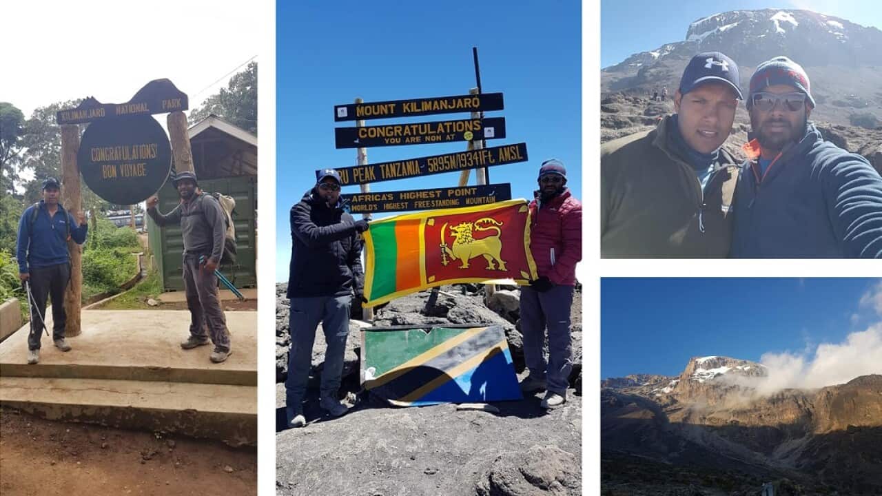 Young Sri Lankan who climbed the highest "free-standing" mountain in the world speaks to SBS Sinhalese.