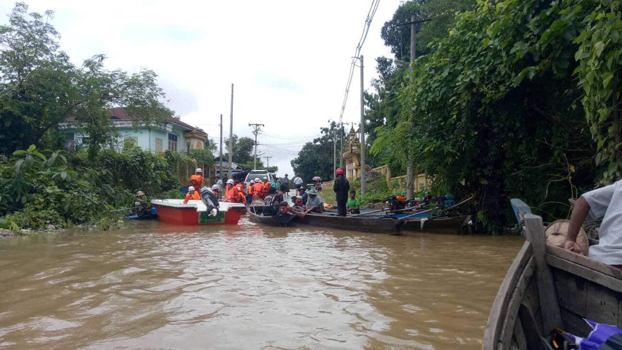 Flooding in Hpa-An, Karen State