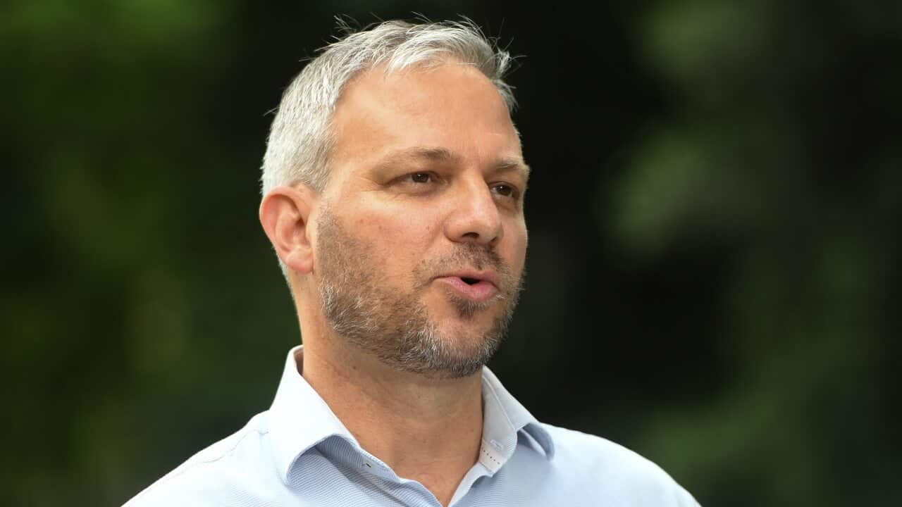 Victorian Chief Health Officer Brett Sutton addresses the media during a press conference in Melbourne, Saturday, February 20, 2021
