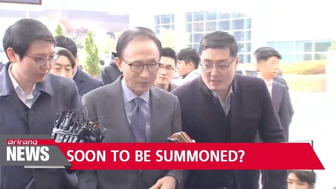Korea's former President M. B. Lee grilled in a political saga