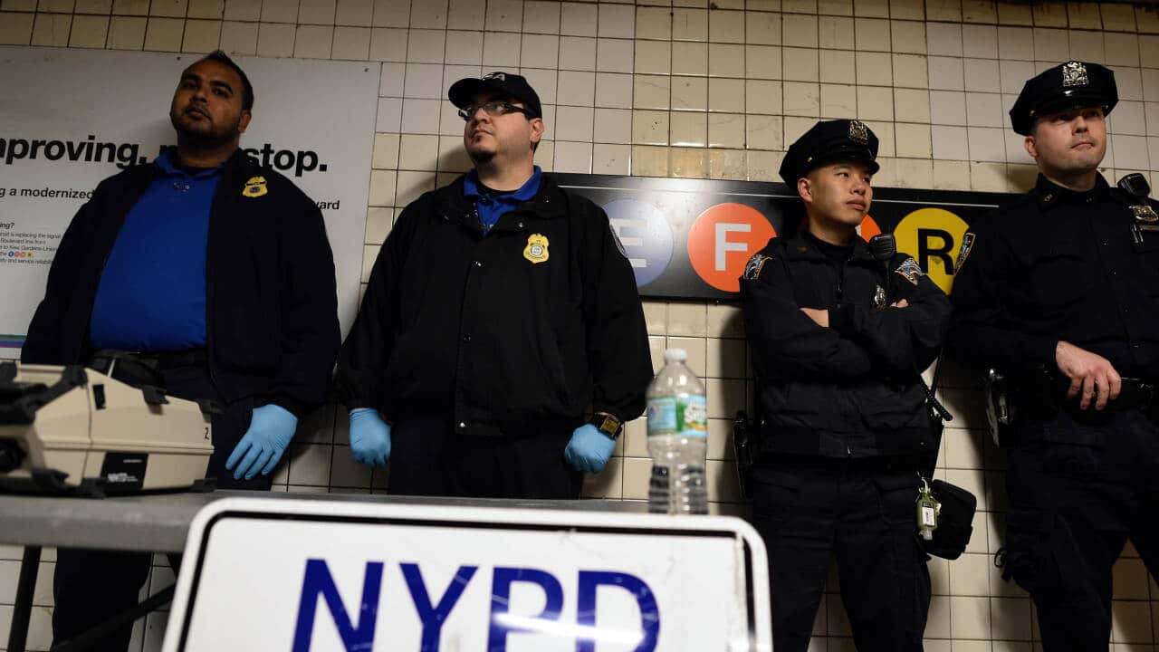 Police at NY subway stop after hatchet attack