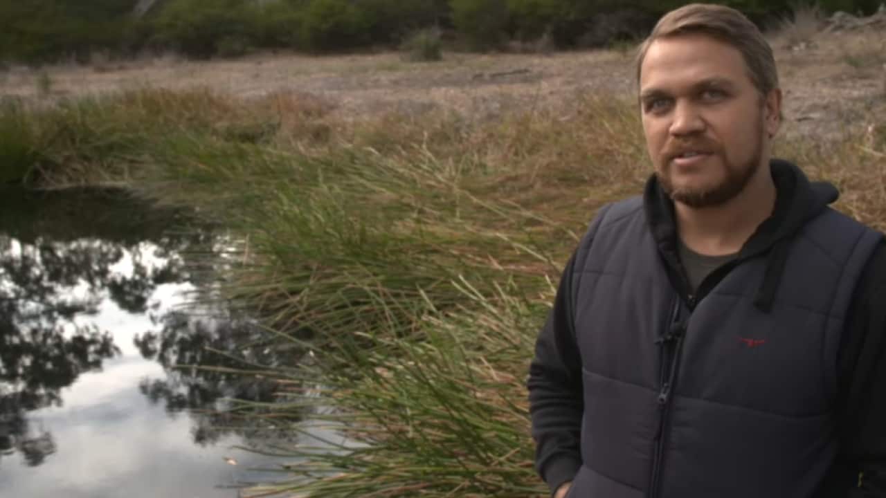 Actor Mark Nannup stars as Johnny Mullagh in Black Cockatoo