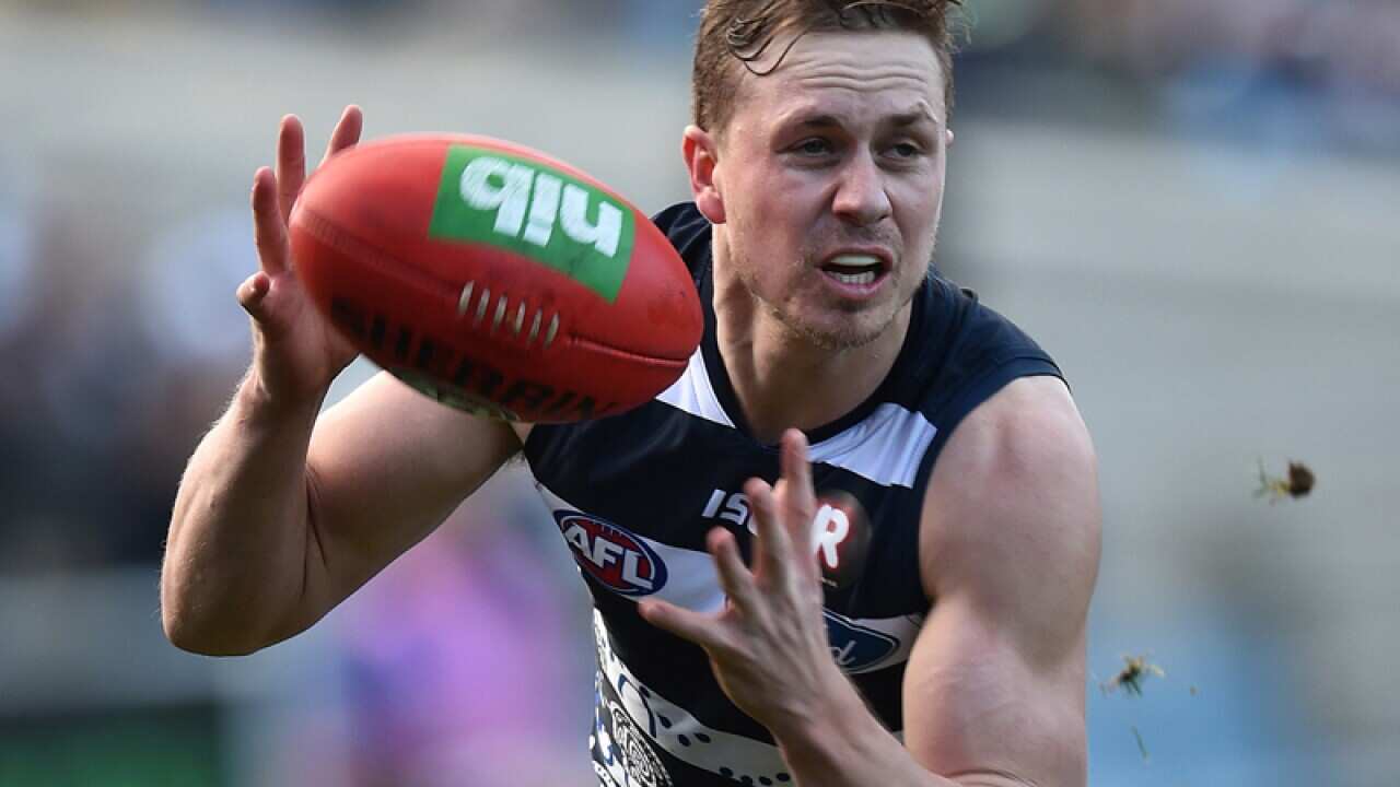 Geelong midfielder Mitch Duncan