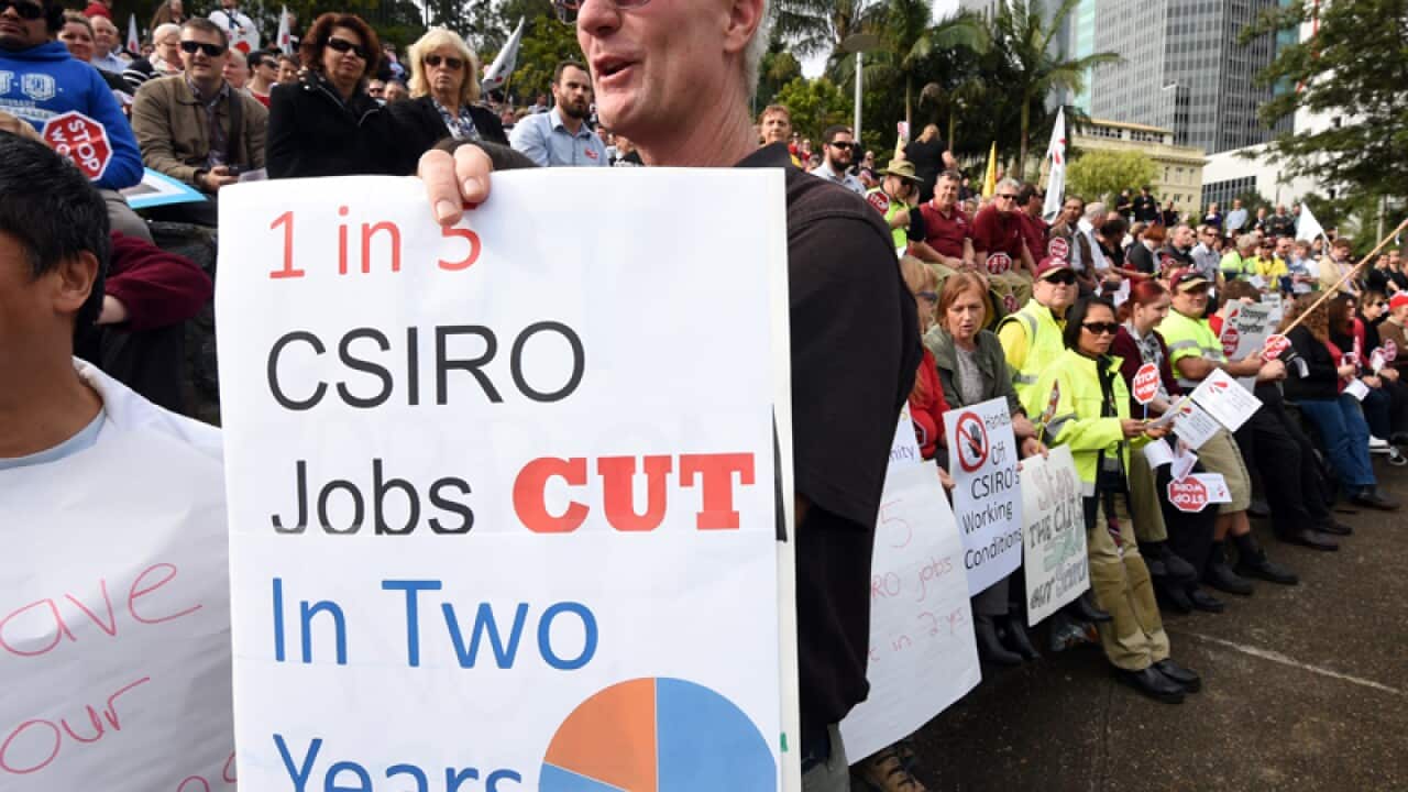 Members of the Community and Public Sector Union (CPSU) rally