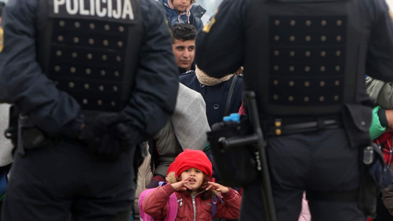 Refugee camps in Brezice
