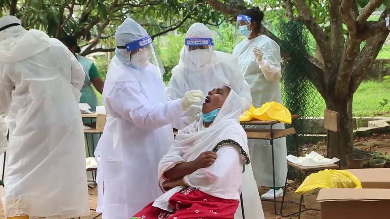 Covid-19 testing in progress in Sri Lanka