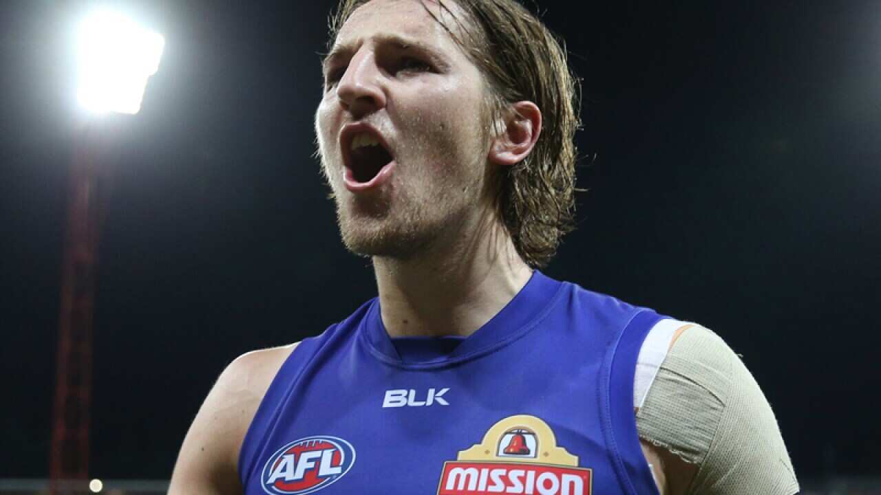Marcus Bontempelli of the Bulldogs