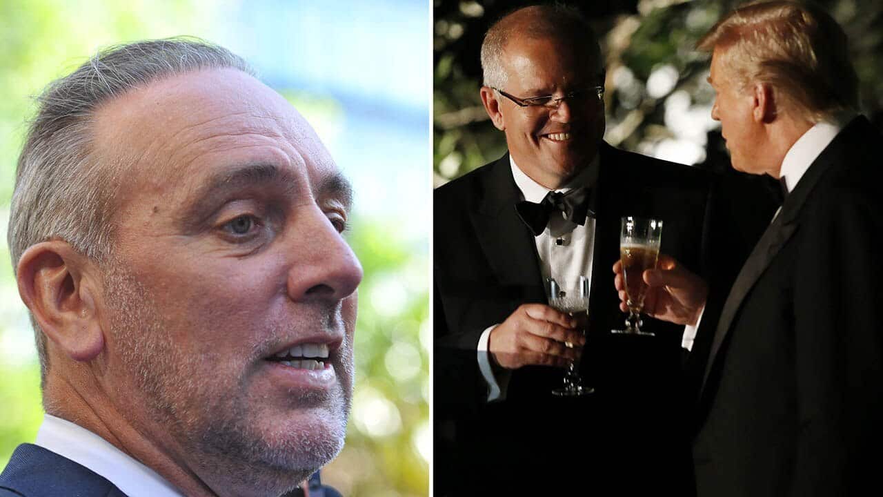 The prime minister dismisses reports he lobbied unsuccessfully to have Brian Houston attend state dinner.