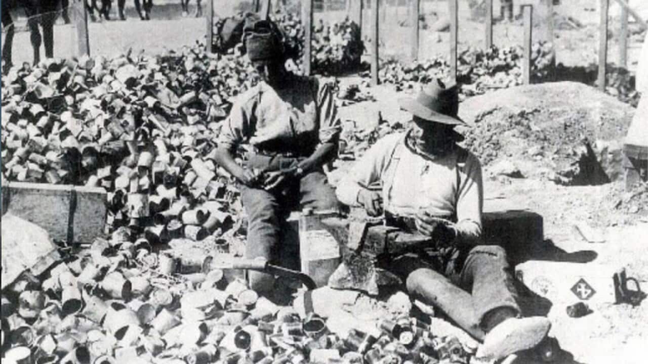 Indian and Australian soldier at Gallipoli