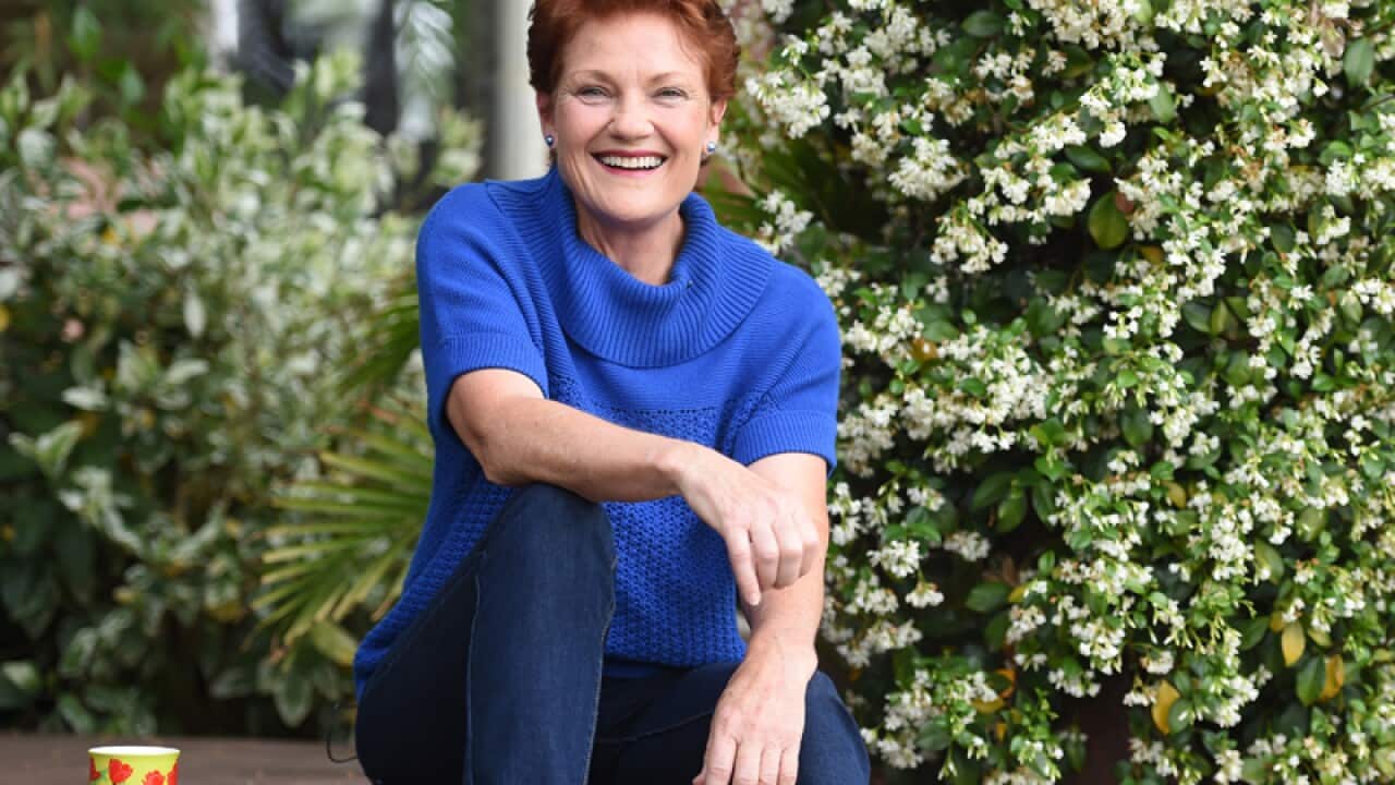 Pauline Hanson at her home south-west of Brisbane
