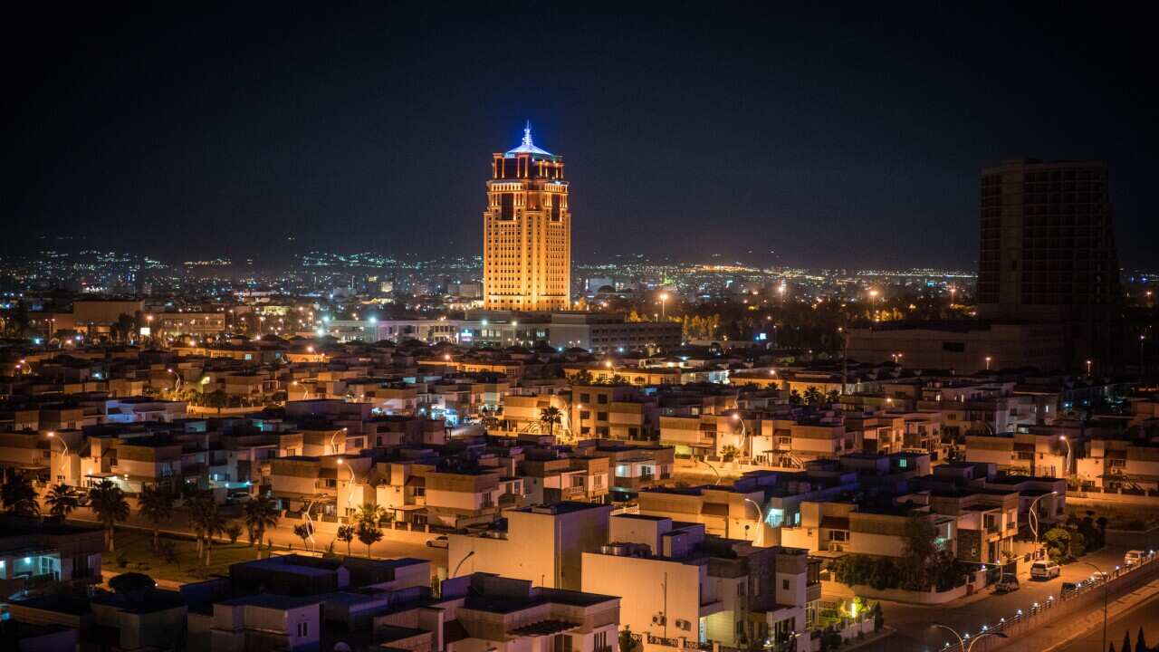 Erbil, Iraq at Night