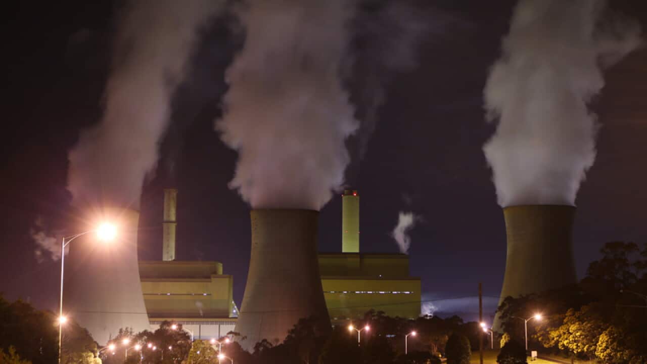 Smoke rises from the Yallourn Power Station in the LaTrobe Valley