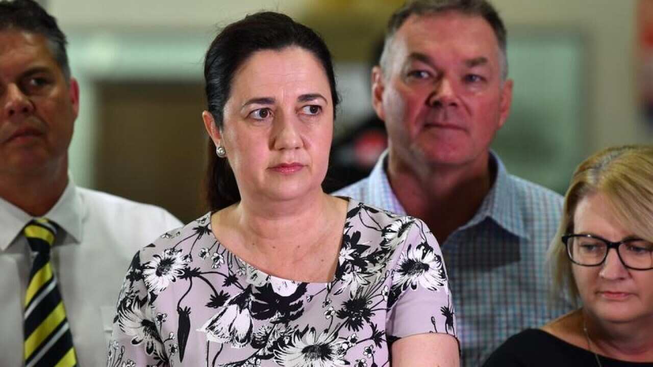 Queensland Premier Annastacia Palaszczuk speaking to the media