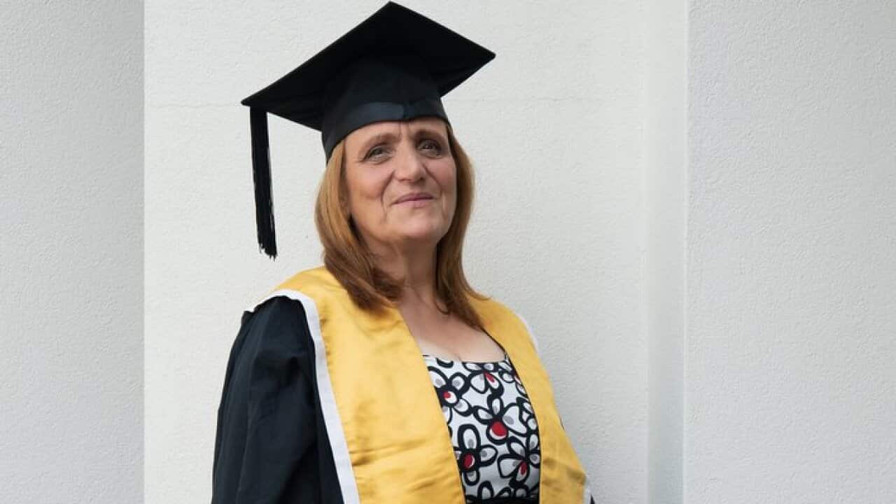 Carmen Scalia at her graduation day