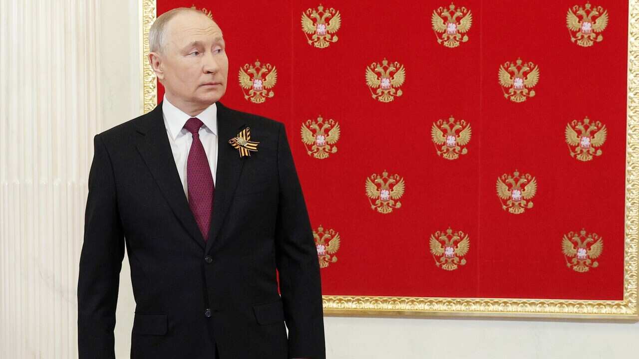 Russia: Russia's President Putin receives guests ahead of Victory Day parade in Moscow