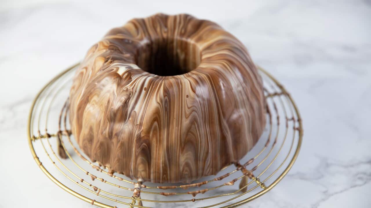 Chocolate glazed ginger cake