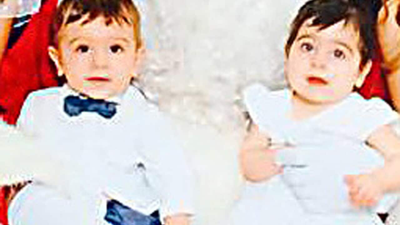 Sydney twins Robbie (L) and Charli Manago (R)