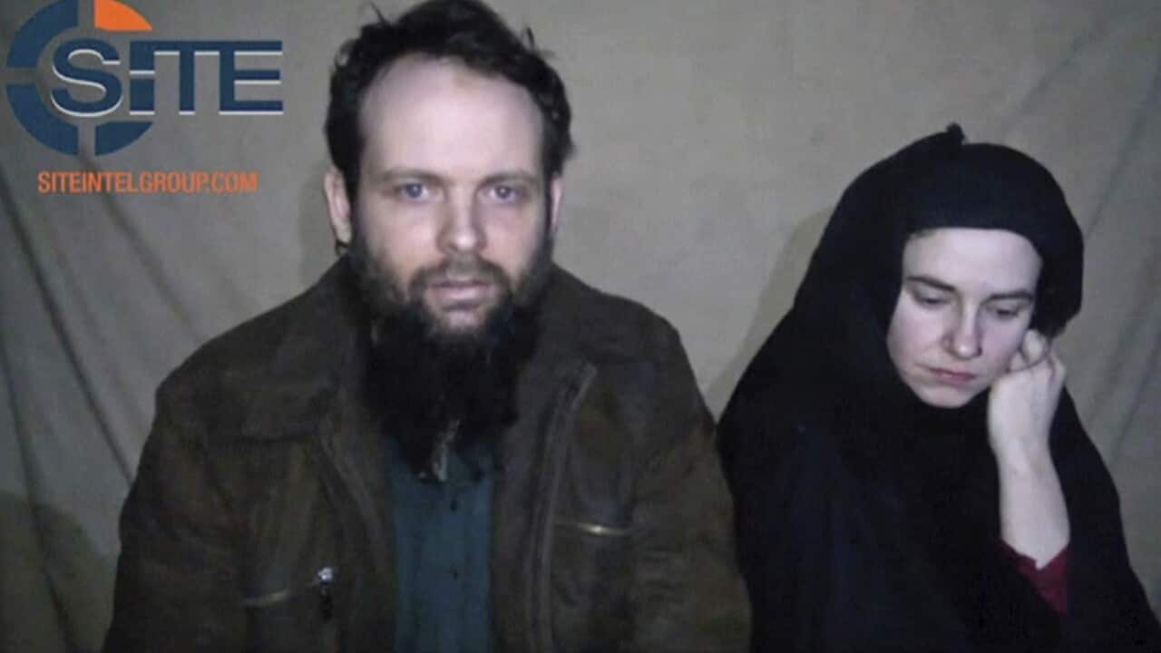 Canadian Joshua Boyle and American Caitlan Coleman, who were kidnapped in Afghanistan in 2012.
