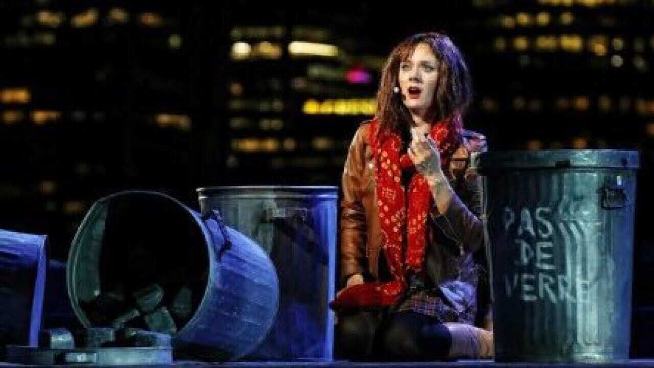 Iulia Maria Dan as Mimì for Handa Opera on Sydney Harbour.