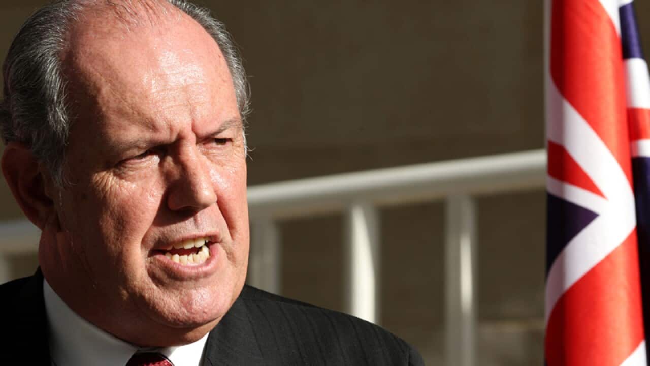 Australia's Defense Minister David Johnston